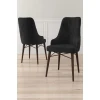 Hanah Home Set stolica Neta, 46x95x42 cm, 4 komada, Braon-crne
