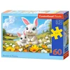Castorland - Puzzle Zajčki med cvetjem - 40 - 99 kosov