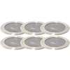 Set 6 talnih reflektorjev jeklo AR111 nastavljiv IP65 - Delux Honey