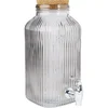 Cosy & Trendy Dozator za pijačo Raya s pipico, plutovinast zamašek, siv, prostornina: 3,35 l