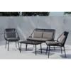 Venture Design Sedežna garnitura Zakynthos miza 42x80x45 cm rjava