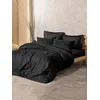 Lessentiel Maison Komplet posteljina Plaid, 200x220 cm, Crna