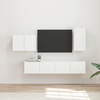 Set zidnog ormarića za TV Zidne 4 pcs Bijelo Konstruirano drvo