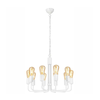 Beli luster na lancu 10xE27/60W/230V