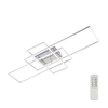 Brilo - LED prigušiva plafonski luster FRAME LED/51W/230V hrom + daljinski upravljač