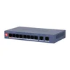Dahua CS4010-8ET2GT-60 PoE svič 10 portova 8 PoE 60W DIP prekidač