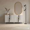 HANAH HOME Konzola Meyra 150 White Silver