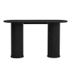 Črna stranska mizica 40x130 cm Nola – Unique Furniture