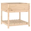 Sadilica s policom 82,5x82,5x81 cm od masivne borovine