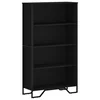 Regal za knjige crni 80x31x137,5 cm konstruirano drvo