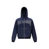 Ed Hardy Jopa na zadrgo Flaming temno modra