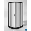 LINNI Tuš kabina Ideal Black 9022, Providno staklo 6mm, Crni ram, R90x195cm