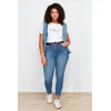 Trendyol Curve Dark Blue Super High Waist Skinny Jeans