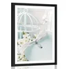 Plakat s paspartujem romantično tihožitje v vintage stilu - 20x30 silver