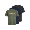 JACK & JONES Majica ALVIS, modra, siva, zelena