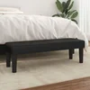 Klupa crna 100x30x30 cm od umjetne kože