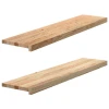 Prozorske klupice 2 kom 110x25x2 cm netretirane masivne hrast