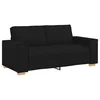 Vidaxl Dvosed črne barve 180x78x84 cm blago