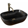 Rea Belinda Black Marble Mat umivalnik za pult