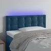 Vidaxl vidaXL Vzglavje postelje z LED diodo temno modro 80x5x78/88 cm žamet