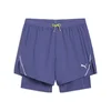 Mens Puma ULTRAWEAVE 2-in-1 5 Running Shorts, Blue, Size XL, Sport