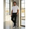 Sinsay - Pamučne slim chino pantalone - crno