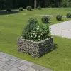 Gabionska sadilica od pocinčanog čelika 90 x 90 x 50 cm