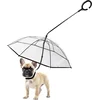 Smania Prozoren dežnik za psa s povodcem Pawbrella | vodoodporna zaščita za male pse
