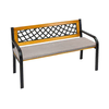 Gladka sedežna klop - 40x120 cm - kostno rjava