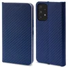 Preklopna torbica Moozy Carbon za Samsung Galaxy A53 5G – temno modra