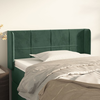 vidaXL Vzglavje z ušesi temno zelen 83x16x78/88 cm žamet