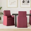 Trpezarijske stolice 2 pcs boja crnog vina 57 x 67 x 98 cm