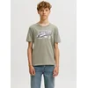 Jack & Jones Junior Majica modra / siva / bela
