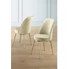Hanah Home Set stolica Pefa, 45x91x42 cm, 6 komada, Zlatno-krem boje