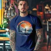 Camiseta Majica sa štampanim printom Cam 424, Muška, Indigo