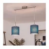 Brilagi - LED luster na sajli NUBILA 2xE27/60W/230V tamno plava