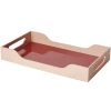 Dekorativni pladenj SWELL, 36 cm, kostanjeva, umetna masa, Printworks