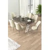 Hanah Home Set Trpezarijski sto i 6 stolica Lai, Krem