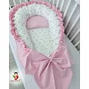 Bubamara037 Gnezdo za bebe sa karnerom Zlatne tufne, Roze