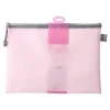 Biro Time Fascikla Zippit mesh L, 32.5x24cm, Roze