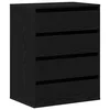 Ormar s ladicama Crna 60 x 41 x 76 cm Konstruirano drvo