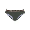 LASCANA Bikini hlačke rjava / kaki / črna