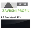 Profil Zidni MDF Završni LB-2250-B Soft Touch Black (723) 2800x115x12mm ( 026-121 )