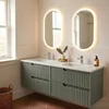 Skye Decor Set kupatilskog ormarića sa umivaonikom i ogledalom, 2 dela, Zeleni