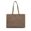 Ročna torba Tommy Hilfiger Th Jacquard Tote AW0AW19009 Rjava