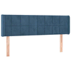 vidaXL Vzglavje z ušesi temno modro 147x16x78/88 cm žamet