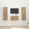 Set TV komoda 5 pcs Umjetnički hrast Konstruirano drvo
