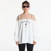 Majice MM6 Jersey Top With Mannequin Print Off White XS
