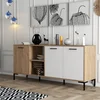 Hanah Home Komoda Aurora 180x80x45cm Hrast-Bela