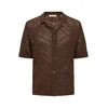 Only & Sons Pletena jopa ONSKOLMAR temno rjava